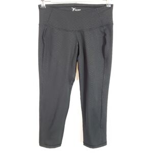 Old Navy Active cropped legging black embossed